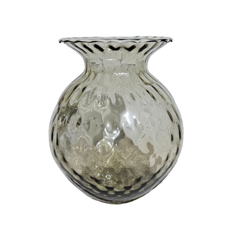 Luxurious Vintage Glass Vase in Gold Amber | Large 22-inch Retro Gold Amber Glass Vase | 1970s Home Decor Accent. Marano Inspired. - AllureAbode Décor