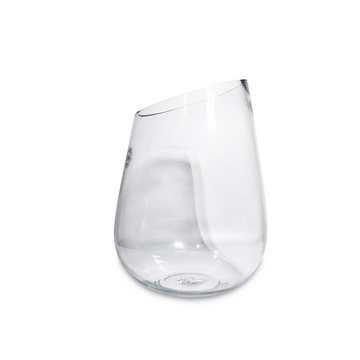 Oversized Slanted Tear Drop Vase – Elegant Centerpiece for Floral Arrangements - Modern Luxury Home Decor - AllureAbode Décor