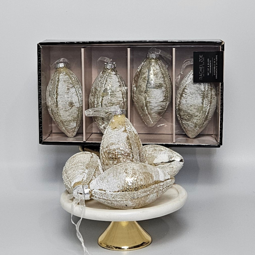 Frosted Oval Ornament - AllureAbode Décor 