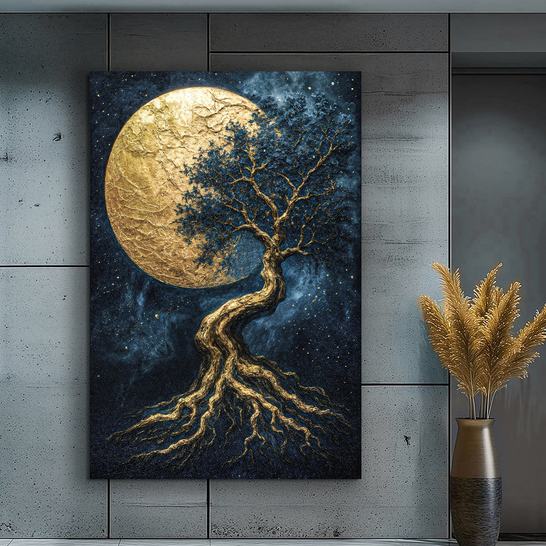 Lunar Tree of Life Wall Art - Custom Wall Art Gift, Made in USA - AllureAbode Décor 