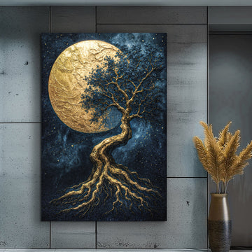 Lunar Tree of Life Wall Art - Custom Wall Art Gift, Made in USA - AllureAbode Décor 