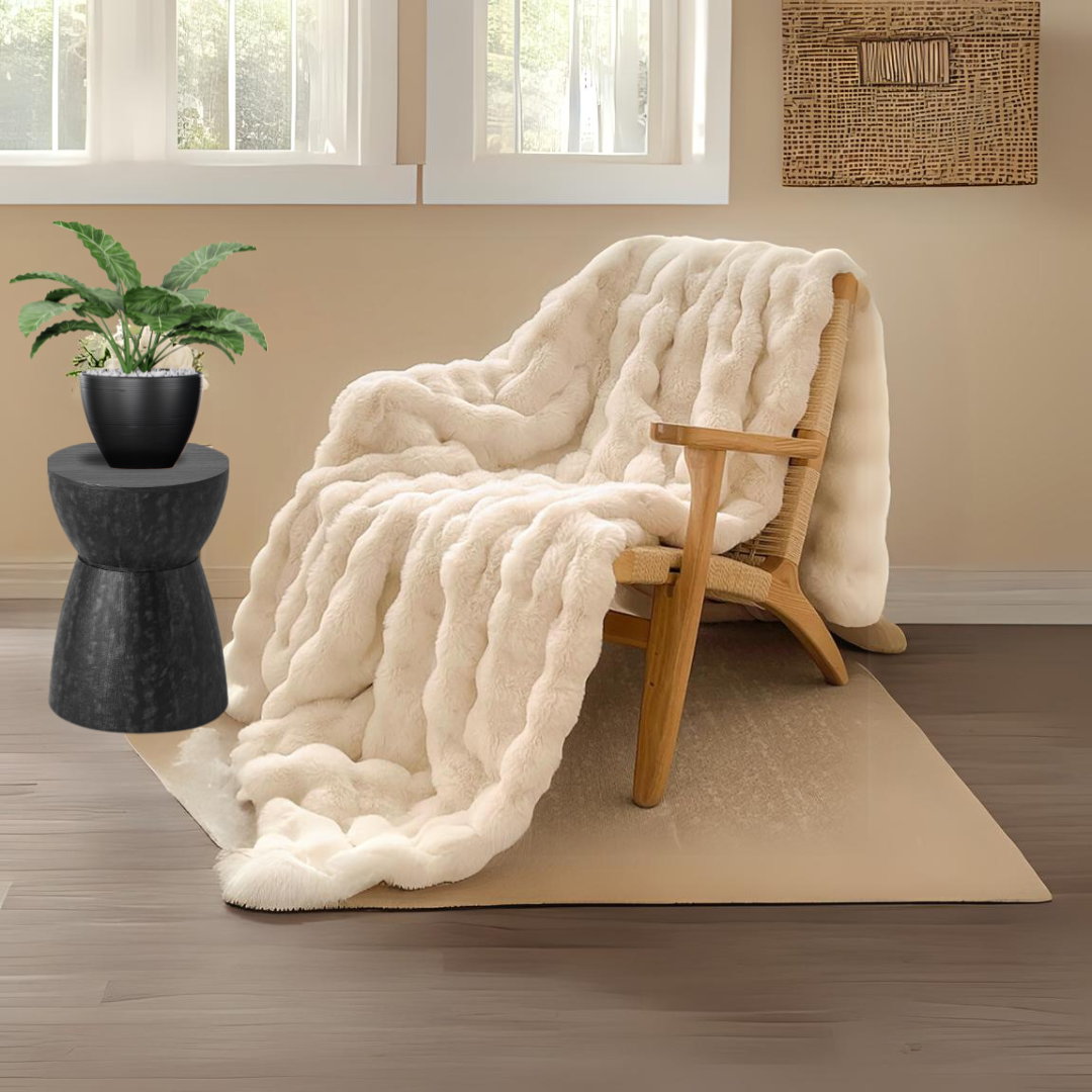 Faux Fur (Cream) - AllureAbode Décor 