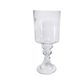 Tall Bubble Neck Hurricane Pedestal Vase – Luxurious 15.3