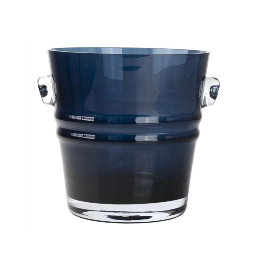 Cobalt Blue Bucket Vase - AllureAbode Décor 