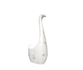 Medium White Wooden Swan – Country Chic Home Accent Figurine - AllureAbode Décor 