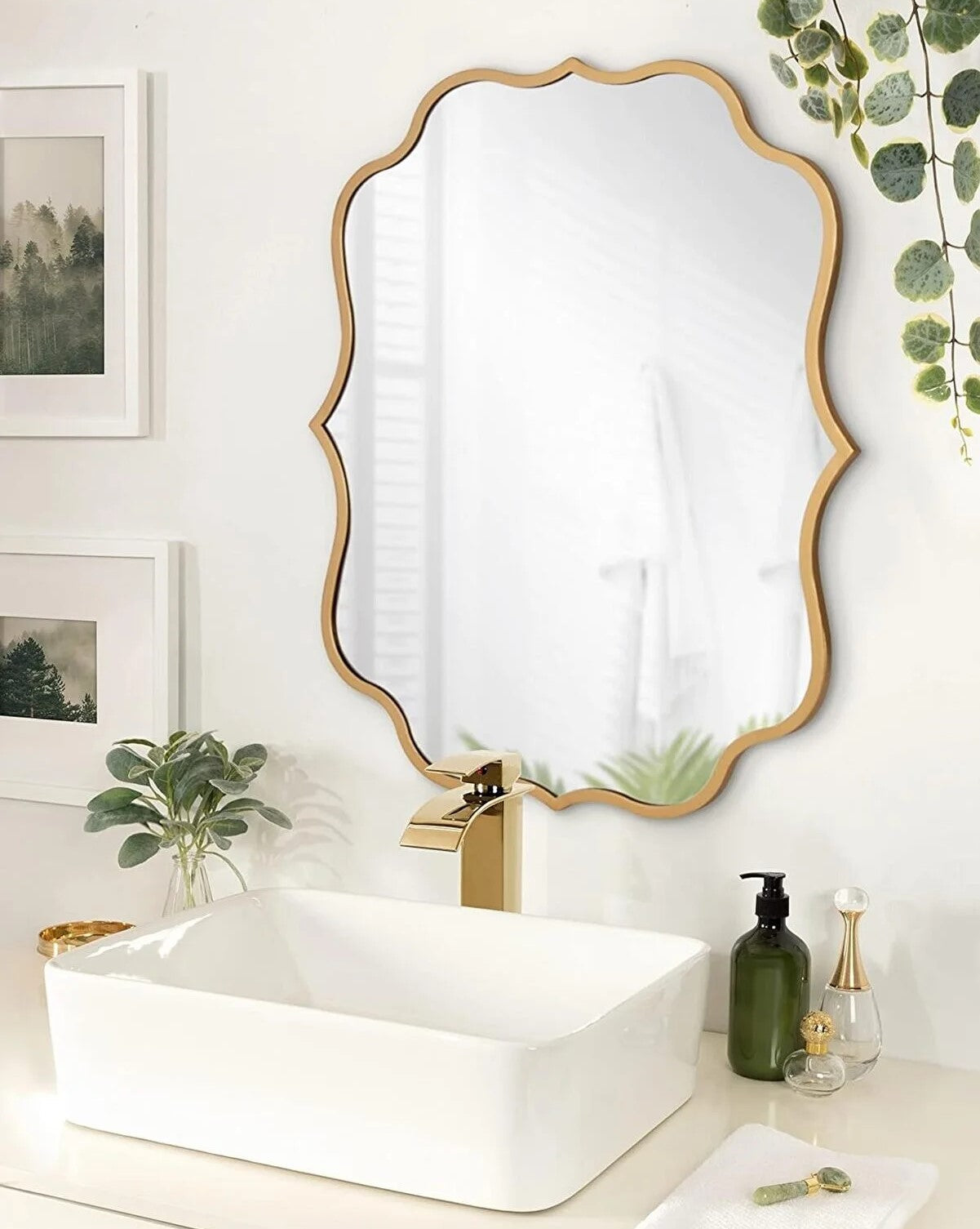 Miami Asymmetrical Mirror - AllureAbode Décor 
