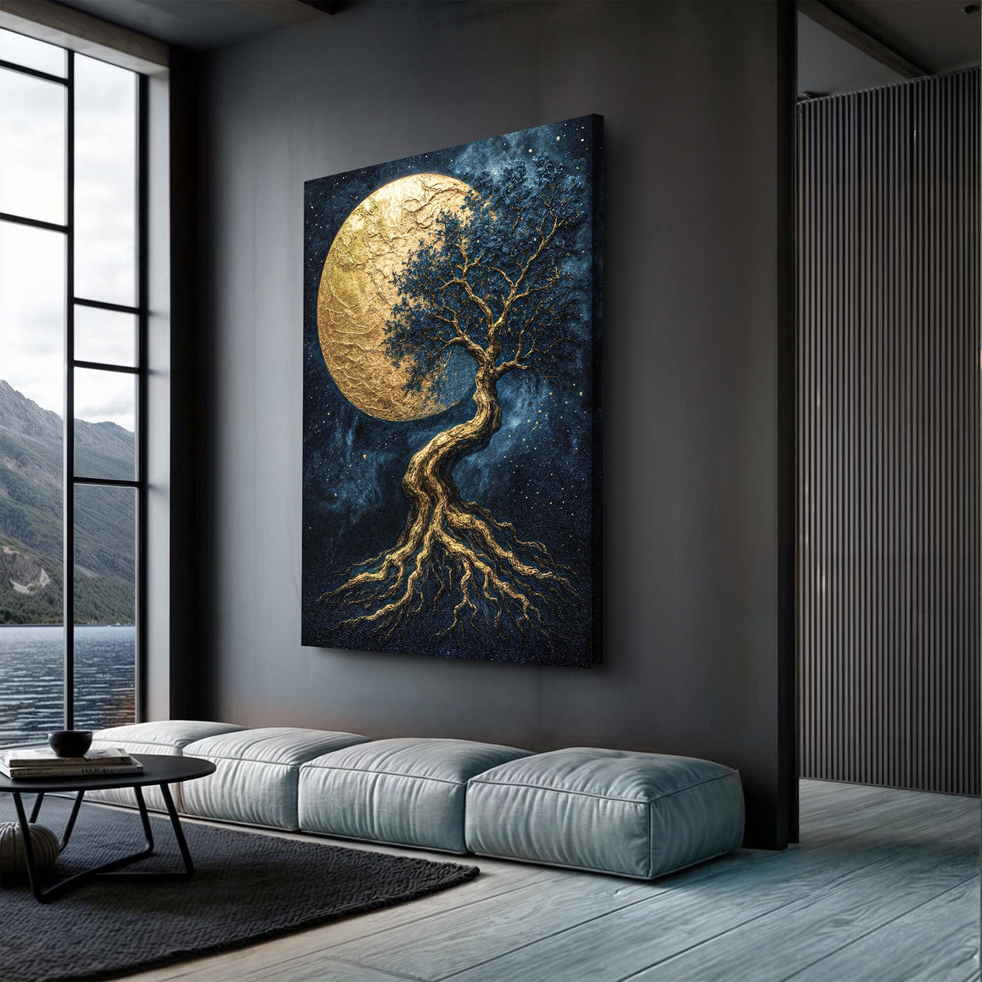 Lunar Tree of Life Wall Art - Custom Wall Art Gift, Made in USA - AllureAbode Décor 