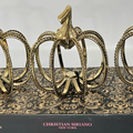 Gold Wire Rope Pumpkin Designer Accent by Christian Siriano - AllureAbode Décor 