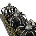 Christian Siriano Nickel Steel and Black Pumpkins Set – Luxe Seasonal Décor - AllureAbode Décor 