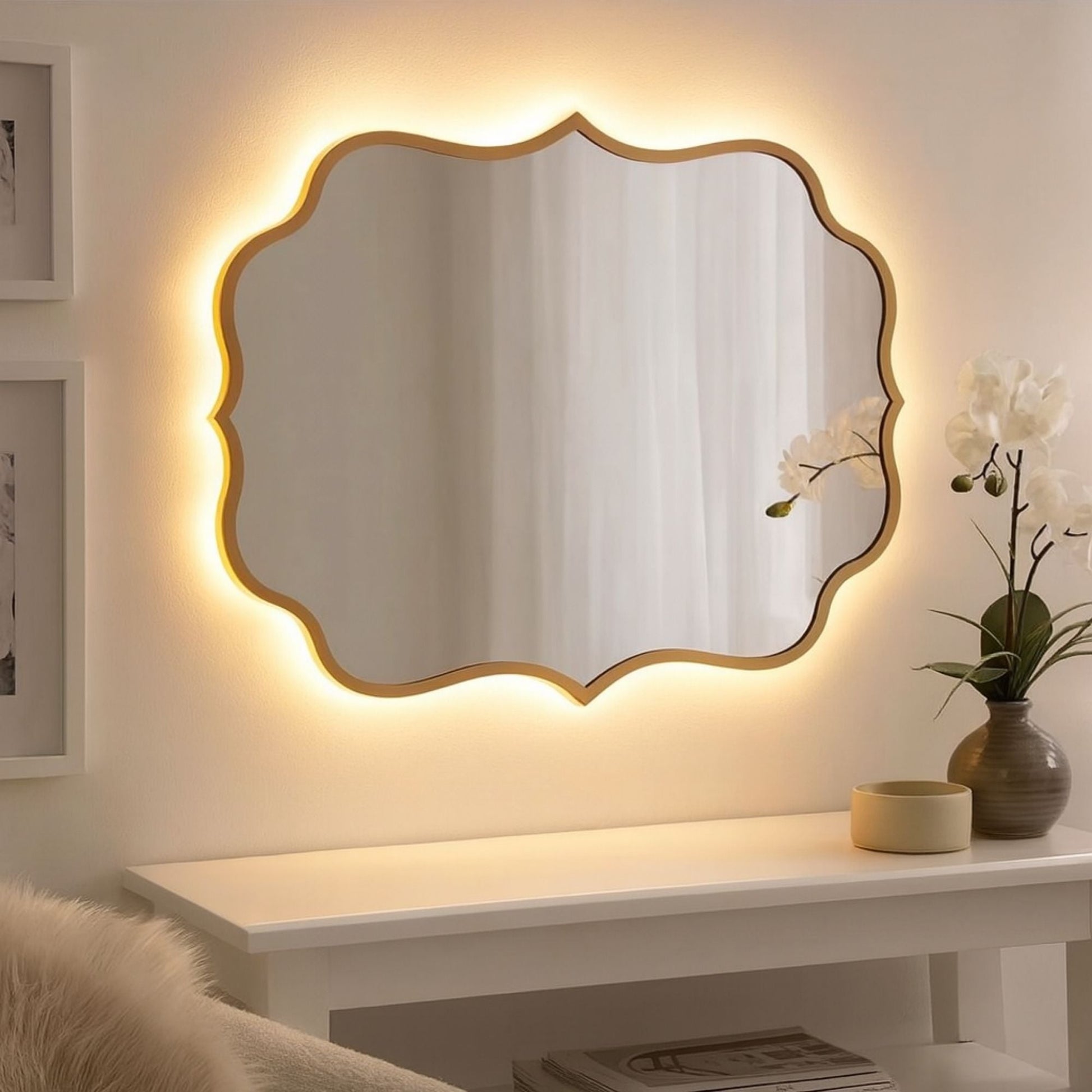 Miami Asymmetrical Mirror - AllureAbode Décor 