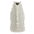Glossy White Ceramic Coral Shell Vase – Coastal Sophistication for Elevated Interiors - AllureAbode Décor 