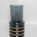 Smoky Deep Blue Bubble Vase - AllureAbode Décor 