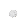 Clear Textured Flower Dessert Plates Set of 4 | Elegant Floral Tableware | Stylish and Versatile Serving Dishes - AllureAbode Décor 