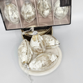 Frosted Oval Ornament - AllureAbode Décor 