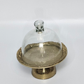Small Brassie Bronze Bella Cloche Dome – Luxury Decorative Display for Keepsakes, Centerpieces, and Home Décor - AllureAbode Décor 