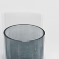 Smoky Deep Blue Bubble Vase - AllureAbode Décor 