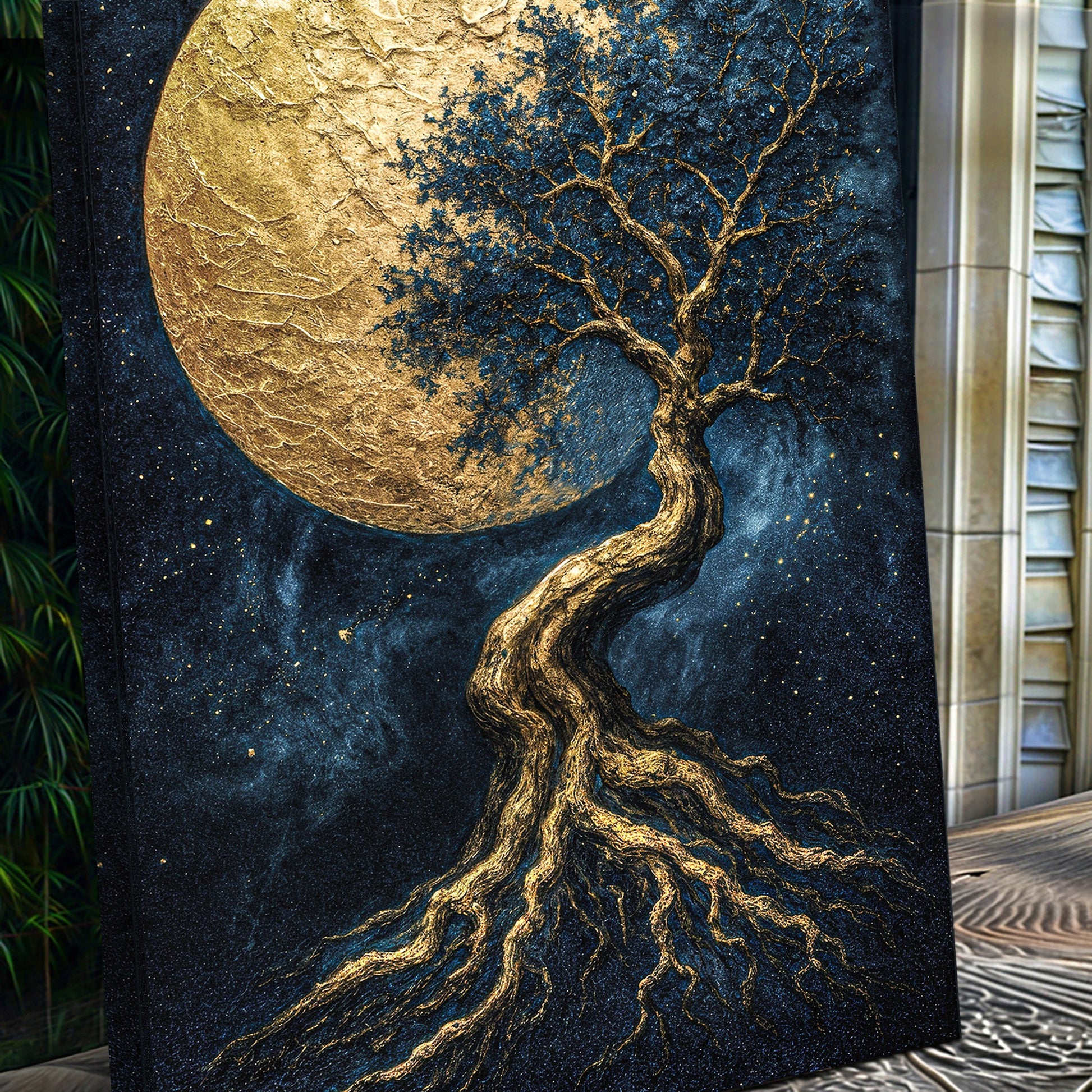 Lunar Tree of Life Wall Art - Custom Wall Art Gift, Made in USA - AllureAbode Décor 