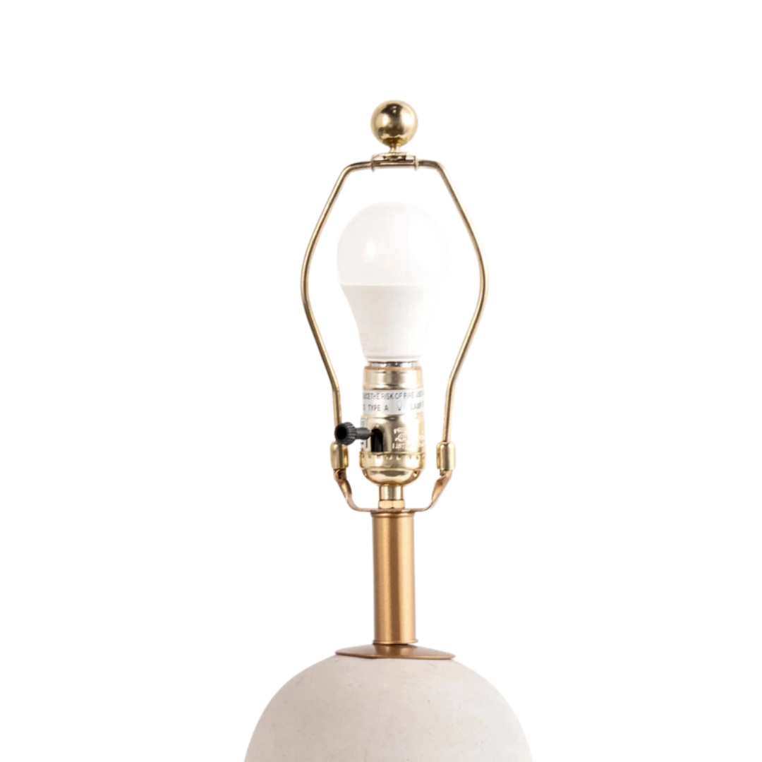 Modern Table Lamp with Metal Drum Shade – Stylish Lighting for Living Rooms & Bedrooms - AllureAbode Décor 