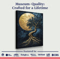Lunar Tree of Life Wall Art - Custom Wall Art Gift, Made in USA - AllureAbode Décor 