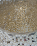 Luxury Mercury Dimpled White & Gold Glass Vase – 10.5