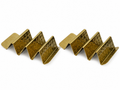 Gold Dimpled Taco Stand Racks – Luxury 2-Piece Set for Elegant Entertaining and Serving-Bar Collection - AllureAbode Décor 