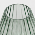 Exquisite Diamond-Cut Glass Vase with Green Luster – Perfect for Sophisticated Home Décor - AllureAbode Décor 