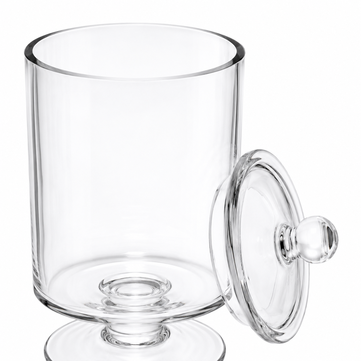 Elegant Vintage Inspired Juliet Footed Crystal Footed Crystal Serving Bowl | 30.8" Diameter Decorative Glass Centerpiece Weddings – Gifts - AllureAbode Décor 
