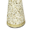 Elegant Cone Christmas Tree Tabletop Decor – Crystal Beads, Ivory, Gold, Silver & Pearls - AllureAbode Décor 